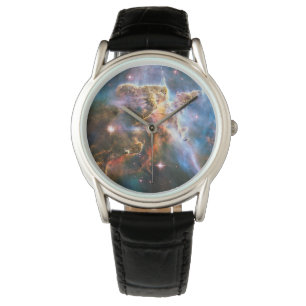 Ruimtegalaxiale nebula. Universe sterren. Hubble N Horloge