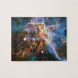 Ruimtegalaxiale nebula. Universe sterren. Hubble N Legpuzzel