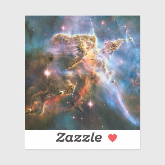 Ruimtegalaxiale nebula. Universe sterren. Hubble N Sticker (Vel)