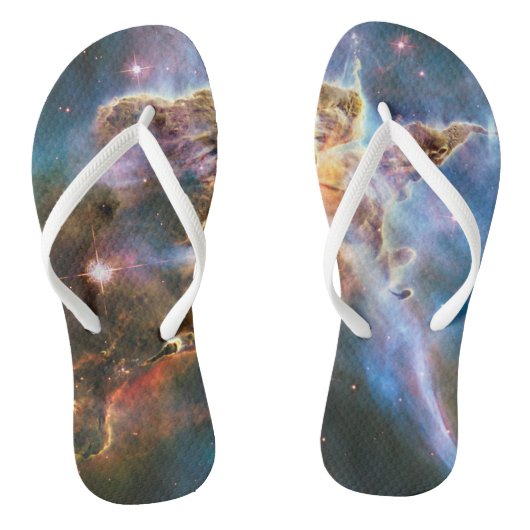Ruimtegalaxiale nebula. Universe sterren. Hubble N Teenslippers (Voetbed)
