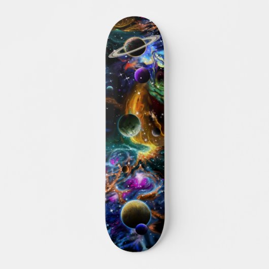 Ruimtegalaxy Planets Nebula Persoonlijk Skateboard (Voorkant)