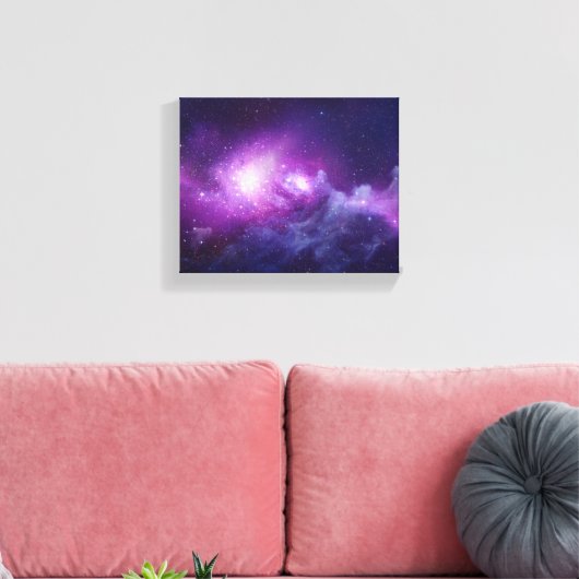 ruimtegalaxy Wall Art Canvas Afdruk (Insitu (Woonkamer))