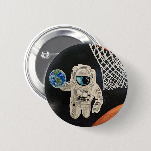 Ruimtegames Ronde Button 5,7 Cm (Voorkant /achterkant)