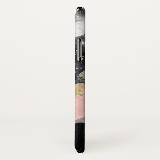 Ruimtegebergte Gold Starry Sky Galaxy Planets Case-Mate iPhone Case (Achterkant / rechts)