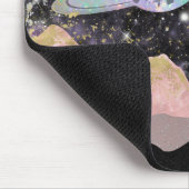 Ruimtegebergte Gold Starry Sky Galaxy Planets Muismat (Hoek)