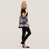 Ruimtegebergte Gold Starry Sky Galaxy Planets Tote Bag (Op model)