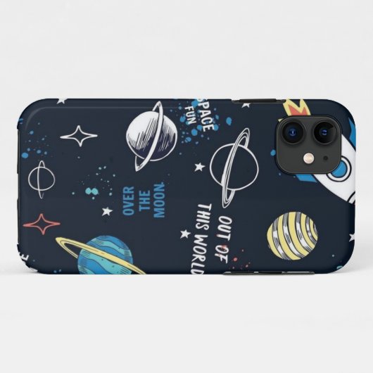 Ruimtegeschenk Astronaut Space Galaxy-planeten Case-Mate iPhone Case (Achterkant (horizontaal))