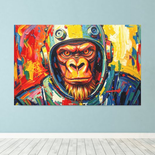 RUIMTEGORILLA CANVAS AFDRUK (Insitu (Houten vloer))