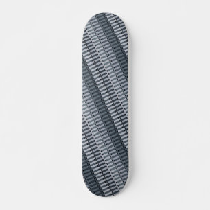 Ruimtegrijs hedendaags Abstract Stripe patroon Skateboard