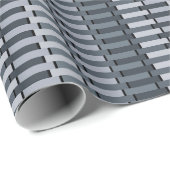 Ruimtegrijs hedendaags strippatroon cadeaupapier (Rol Hoek)