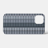 Ruimtegrijs hedendaags strippatroon Case-Mate iPhone case (Achterkant (horizontaal))