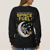 Ruimtegrondstof – Grappige Astronaut Koffieliefheb Trui (Achterkant)
