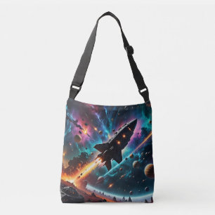 Ruimtehaven verlaten crossbody tas