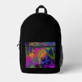 Ruimtehemel onder water bedrukte rugzak (Voorkant)