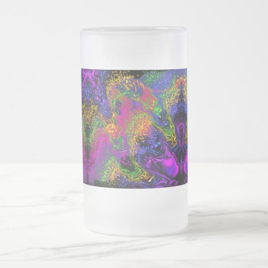 Ruimtehemel onder water matglas bierpul (Center)