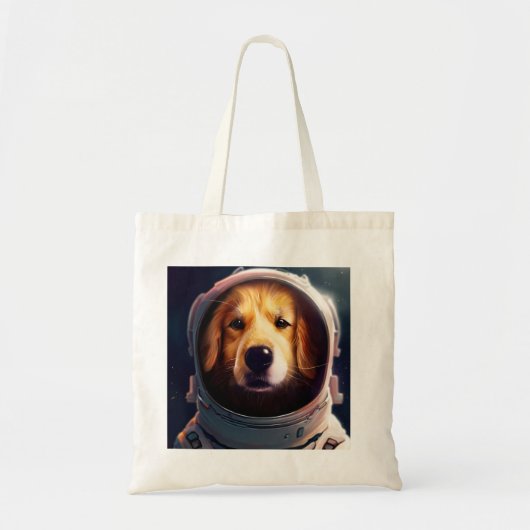 Ruimtehond canvas tas (Voorkant)