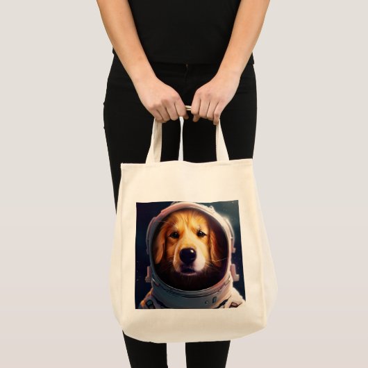 Ruimtehond canvas tas (Voorkant (product))