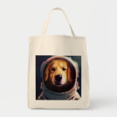 Ruimtehond canvas tas (Voorkant)