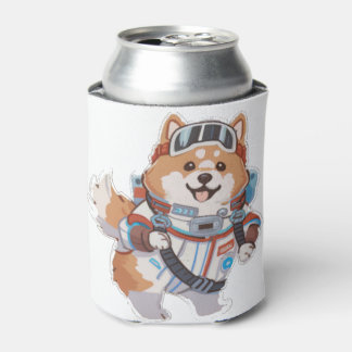 Ruimtehond in astro-kostuum  blikjeskoeler