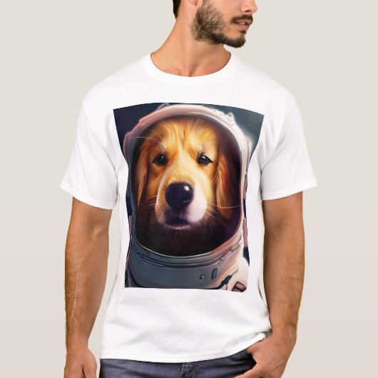 Ruimtehond T-shirt (Voorkant)
