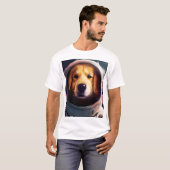 Ruimtehond T-shirt (Voorkant volledig)
