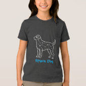 Ruimtehond Tri-Blend Shirt (Voorkant)