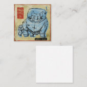 Ruimtehond Vierkante Visitekaartje (Voorkant / Achterkant)