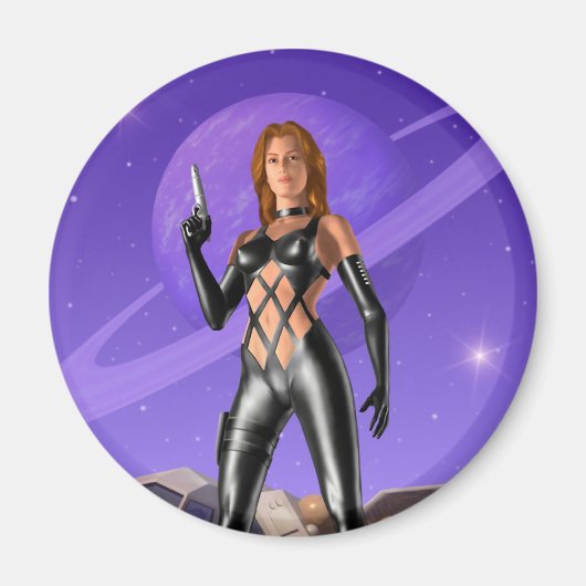 ruimtejager magneet (Voorkant)