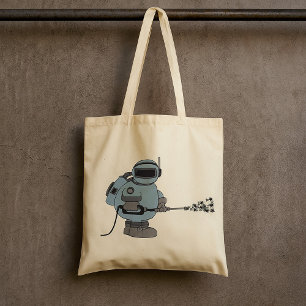 Ruimtejaniator die sterren sproeit Sciencefiction- Tote Bag