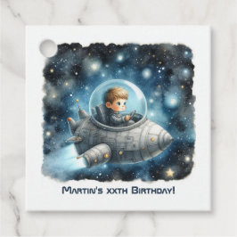 Ruimtejongere Rocket Peuter Thema Verjaardagsfeest Bedankjes Labels