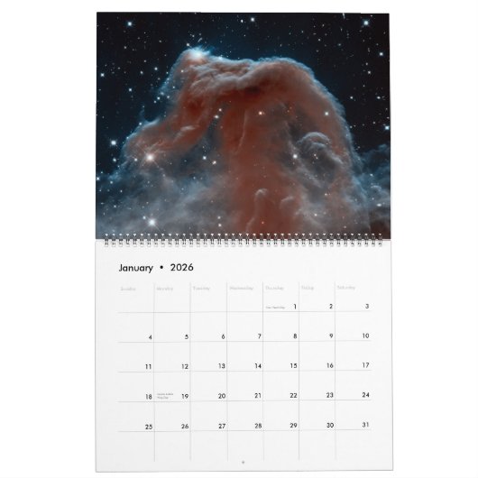 Ruimtekalender 2017 kalender (Jan 2026)