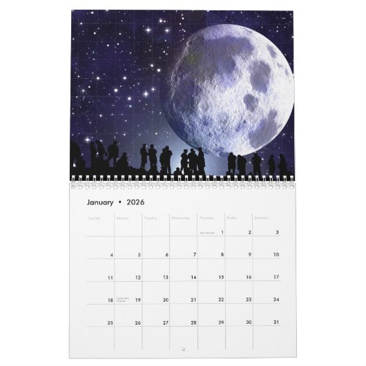 Ruimtekalender 2023 kalender (Jan 2026)