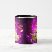 Ruimtekat en vliegende donuts mok (Midden)