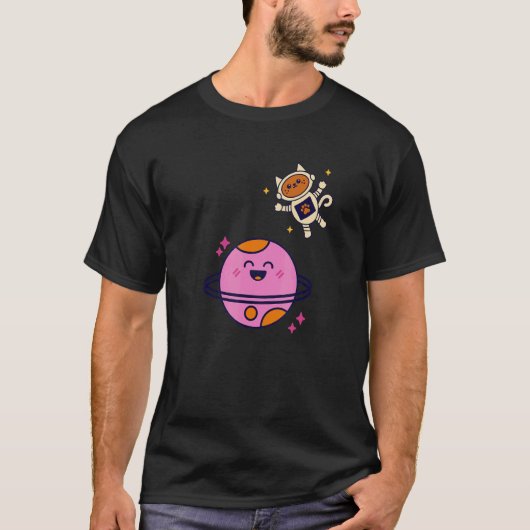 Ruimtekat Melkweg T-shirt (Voorkant)