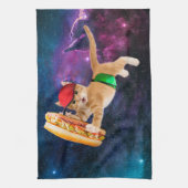 Ruimtekat met petten en juffiele verpakking theedoek (Verticaal)