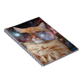 Ruimtekat met zonnebril notitieboek (Rechterzijde)