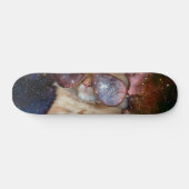 Ruimtekat met zonnebril persoonlijk skateboard (Horizontaal)