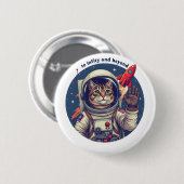 Ruimtekat Ronde Button 5,7 Cm (Voorkant /achterkant)