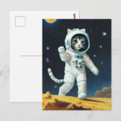 Ruimtekater astronaut briefkaart (Voorkant / Achterkant)