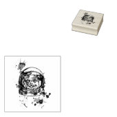 Ruimtekater Rubberstempel (Gestempeld)