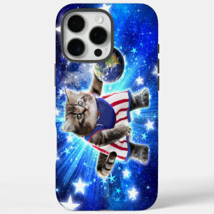 Ruimtekater speelt basketbal iPhone 16 pro max hoesje