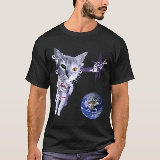 Ruimtekater. T-shirt (Voorkant)