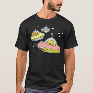 Ruimtekatten Katten In De Ruimte Trans Blauw T-shirt