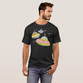 Ruimtekatten Katten In De Ruimte Trans Blauw T-shirt (Voorkant volledig)