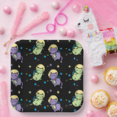 ruimtekatten papieren bordje (Feest)