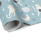 Ruimtekatten Verpakkingspapier Cadeaupapier (Rol Hoek)