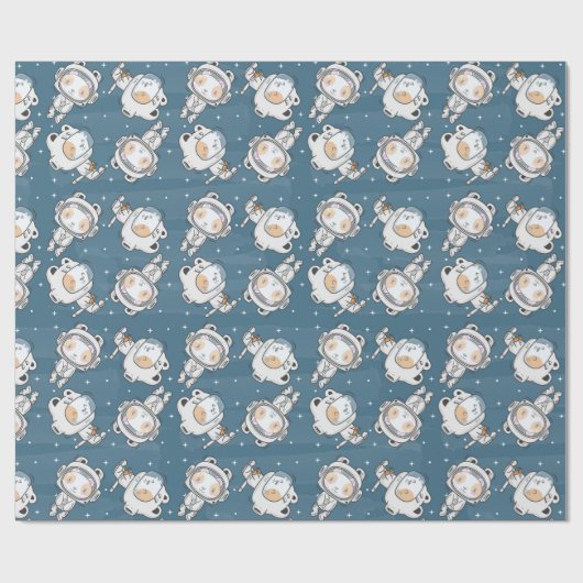 Ruimtekatten Verpakkingspapier Cadeaupapier (Vlak)