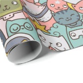 Ruimtekatten Verpakkingspapier Cadeaupapier (Rol Hoek)