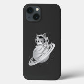 Ruimtekattenastronaut met planeet Saturnus Case-Mate iPhone Case (Achterkant)