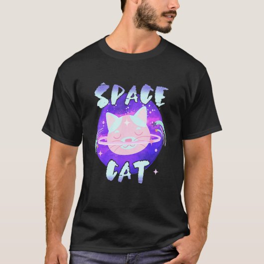 Ruimtekattengrafiek T-shirt (Voorkant)